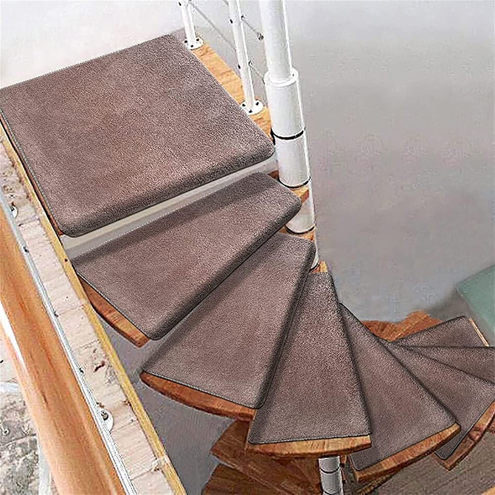 IR-Fußmatten für spiralförmigen, drehbaren Teppich, links / rechts, 1 Stück, rutschfeste IR-Pad, Trittschutz, selbstklebende Abdeckung für Innen- und Außenbereich