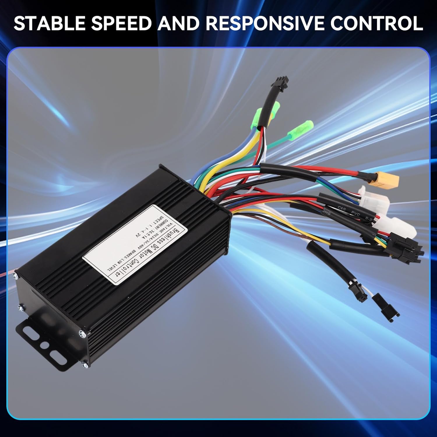 DC Motor Brushless Controller, 24V 36V 48V 500W 750W 3 Mode 26A E-Bike Brushless Motor Controller for Scooter Electric Bike