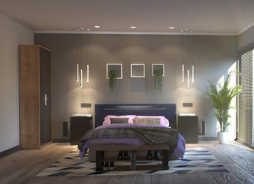 Miniatura 77 de FURINNO Gran centro de entretenimiento Turn-N-Tube, Espresso / Black Espresso,Roble francés,Negro -,Columbia Nogal/Negro,Marrón oscuro,2-Marrón