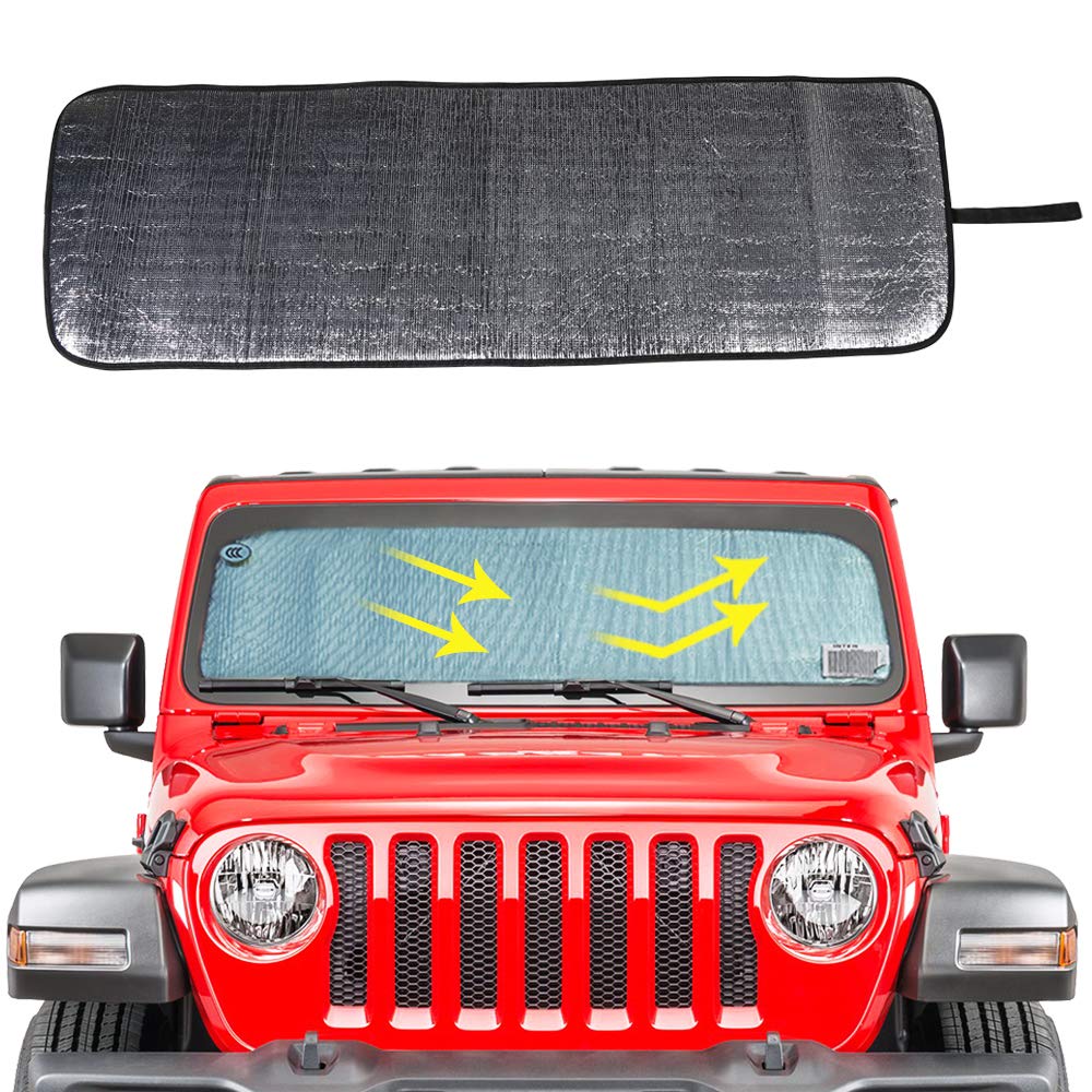 Buy Windshield Sunshade Sun Shade Heat Shield Sun Visor Mat for Jeep