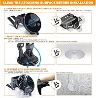 Vista 4 de Xprite Barra de luz LED ámbar para asesor de tráfico de emergencia, estroboscópica de doble luz, visera de parabrisas de cubierta, advertencia