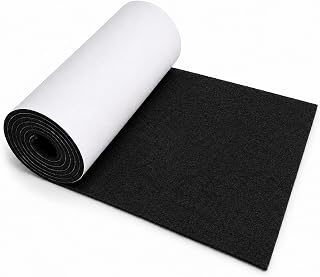 Felt Furniture Pads, 40 x 5 x 0.12 Inch Self Adhesive Felt Sheet Roll, Cuttable Heavy Duty Furniture Pads for Chair Legs, Hardwood Floors and Wall Protection, Black