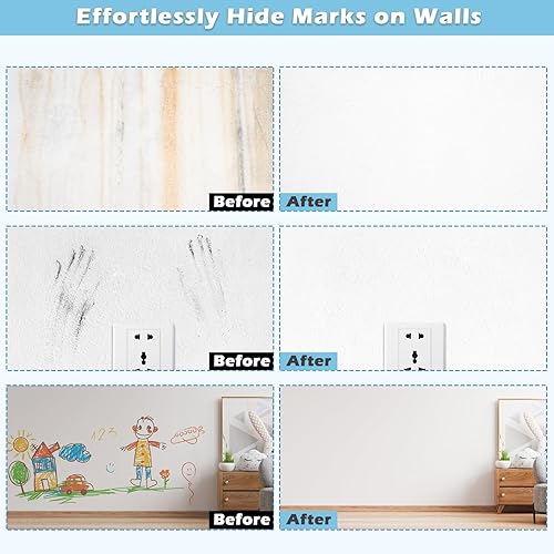 Miniatura 5 de NADAMOO Pintura en aerosol para paneles de yeso blanca, 2 latas