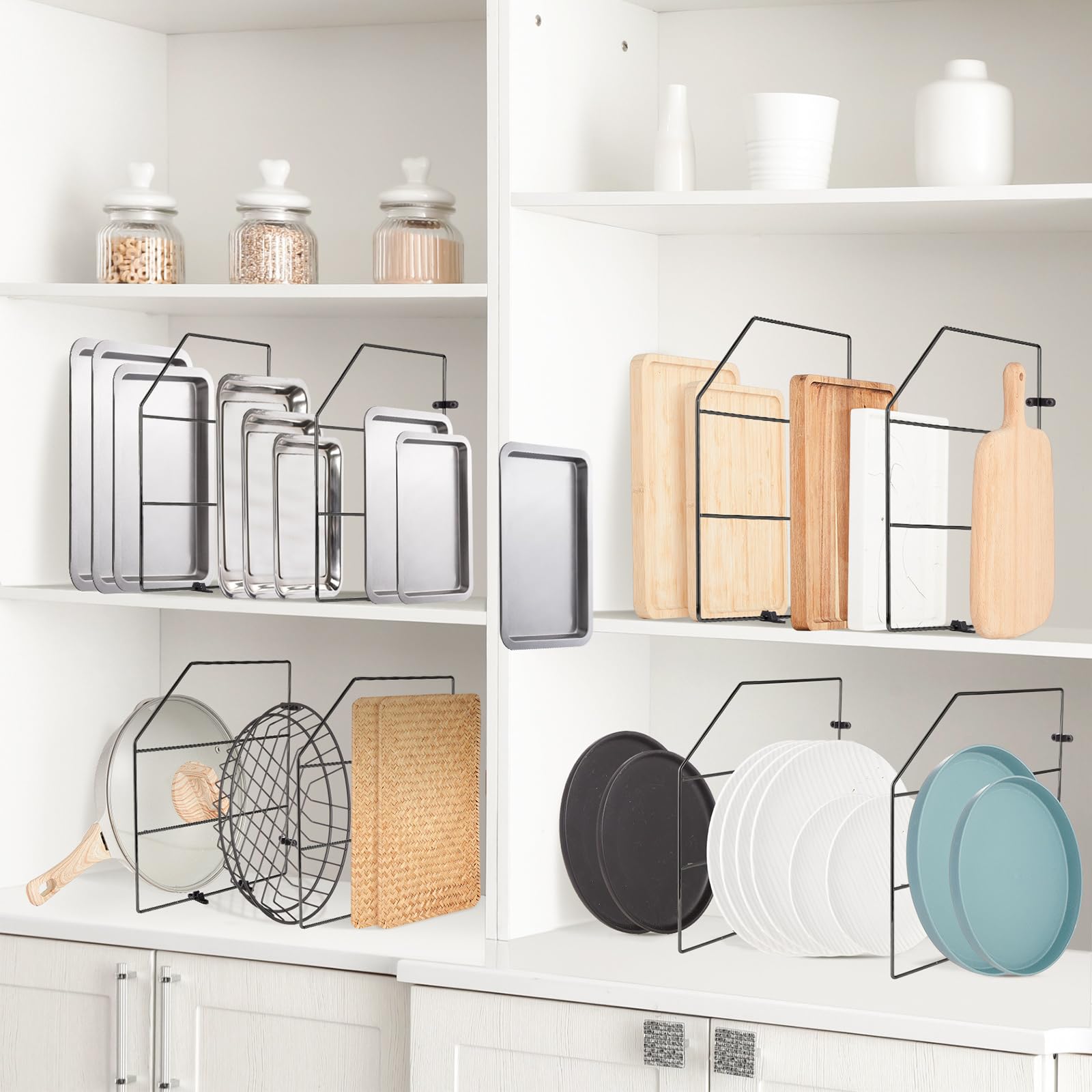 Cabinet Organizer B&B HARDWARE Drawer Organizer - Customizable Pull-Out  Storage For Pantry & Kitchen Cabinets UV-lacquered Birch Drawer Boxes