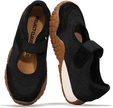 Project Cloud Girls Shoes - Memory Foam Insole Kids Shoes Girls Sneakers - Lightweight Mary Jane Flats & Non-Slip Comfortable Kids Sneakers (Little Donna)