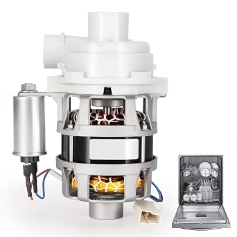 YXW50-2F-3 Dishwasher Circulation Pump Motor Assembly Fit for Samsung - Replace DD82-01589A, DD82-01380A, 120V127V 60Hz - Fits DW80R2031 Series and More