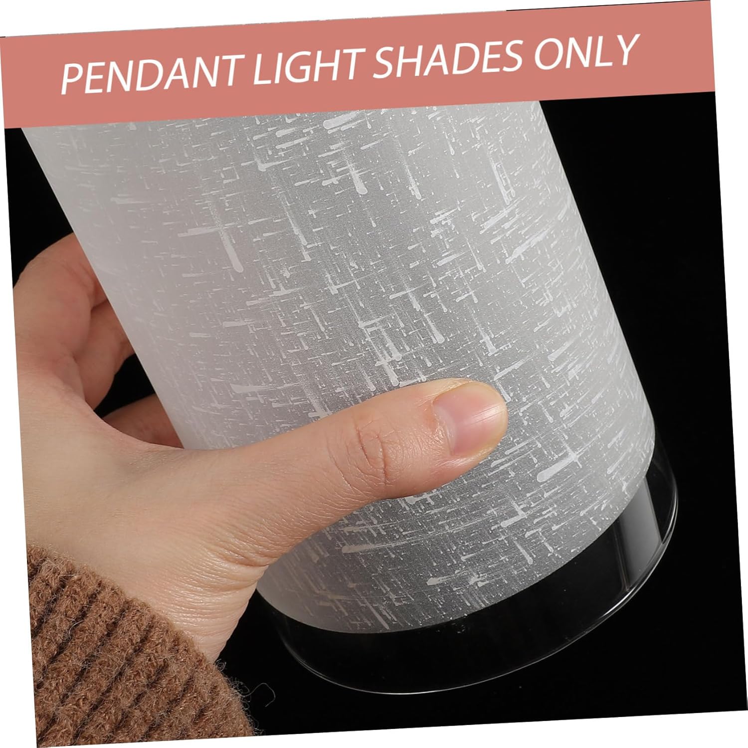 Glass Lampshade Ceiling Light Fixture Replacement Shades 2pcs Small Lamp Shades for Pendant Lights Soft Light Lampshade