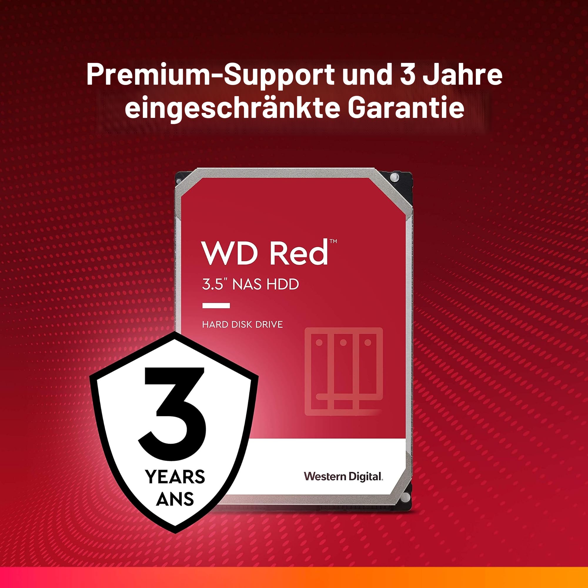 Western Digital Red 4TB 3.5 Zoll NAS Interne Festplatte - 5400 RPM - WD40EFAX