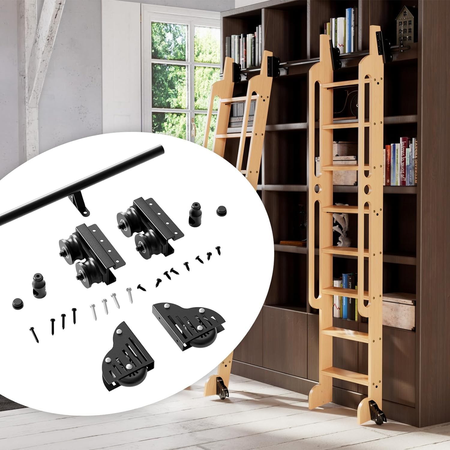 Gothic Library Ladders Antique Library Ladder/Step Ladder From The