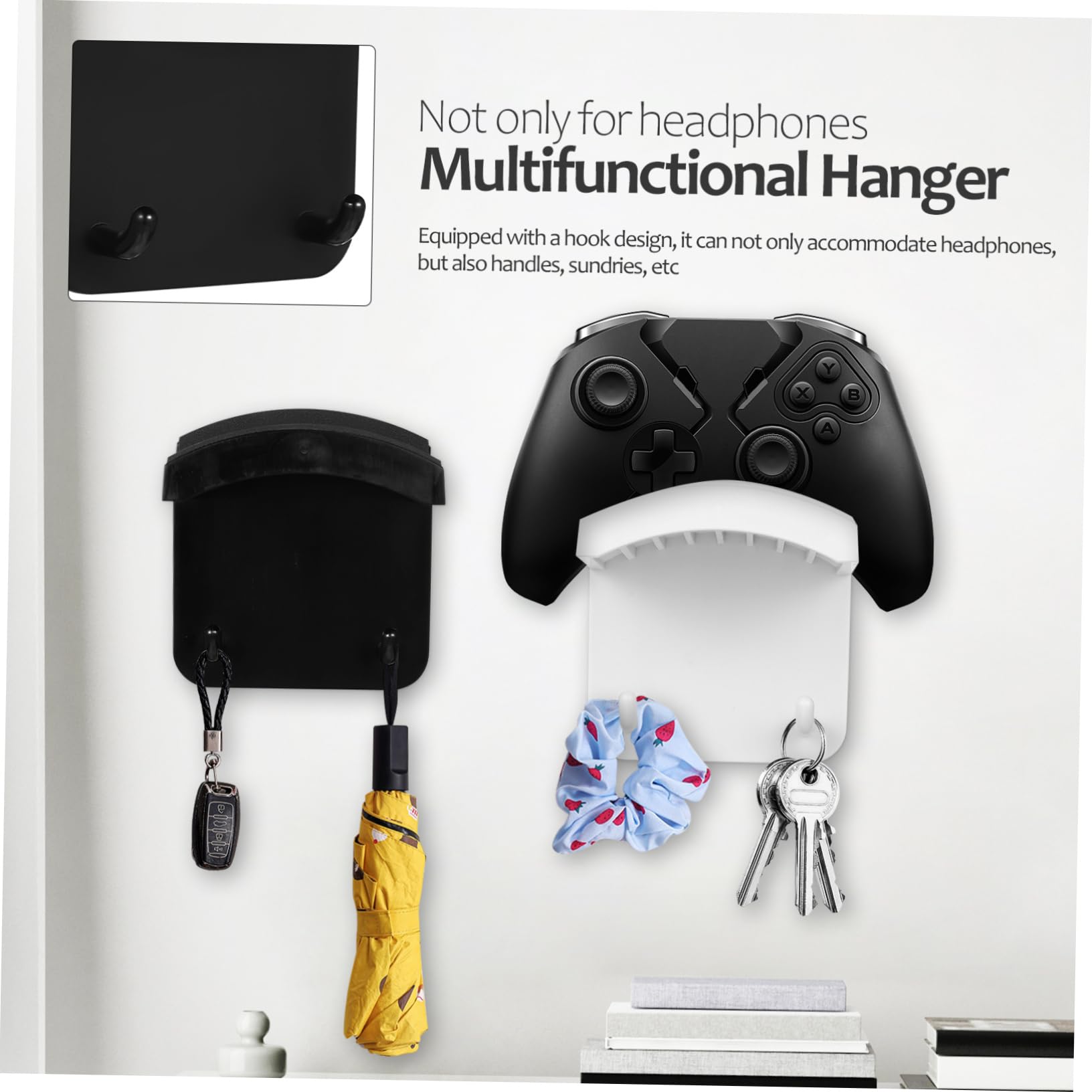 Angoily 8 Uds Soporte Adhesivo Para Auriculares Soporte De Controlador Para Auriculares Para Juegos Estante De Exhibición De es Para es Para