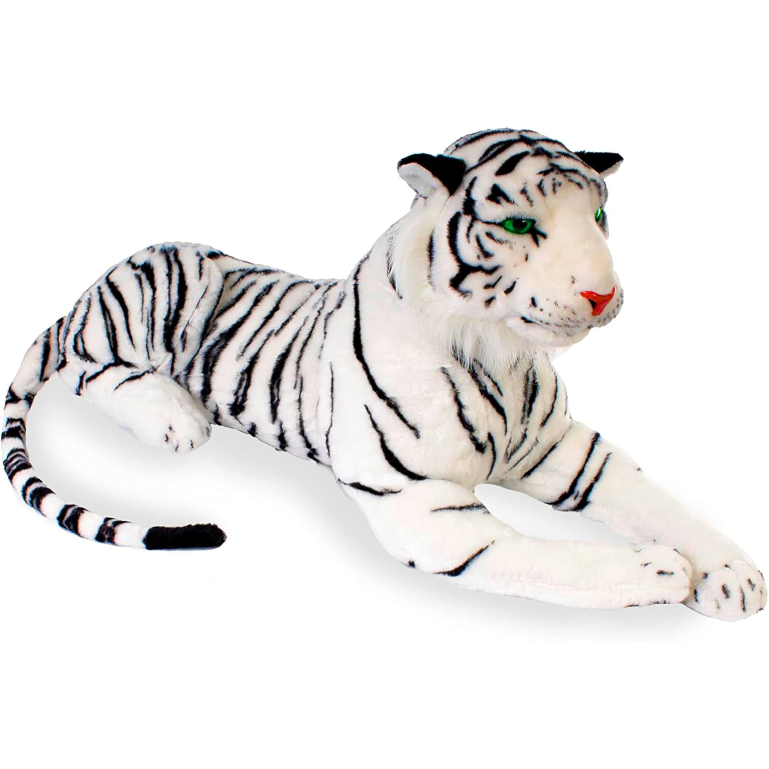 SGM H-748-2 Tiger Plush Toys,Plush Pillow Stuffed Toy Stuffed Pillow, Used for Home Decoration Gifts, Children’s PillowStuffed Animal Toy - 17.7 inches / 45 cm (White)