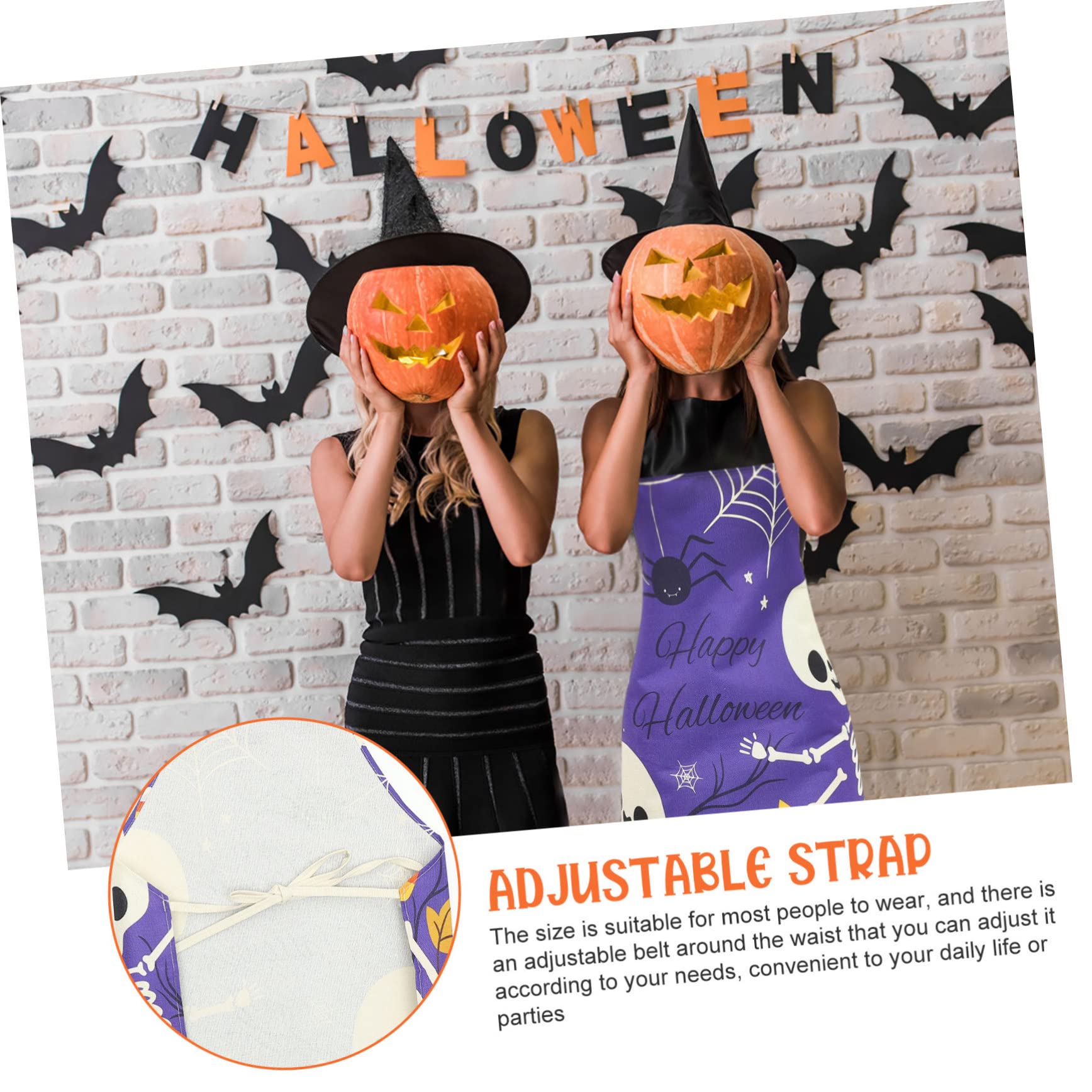 Alipis Lot De 5 Tabliers De Cuisine En Polyester Pour Halloween Idéal Pour La Famille