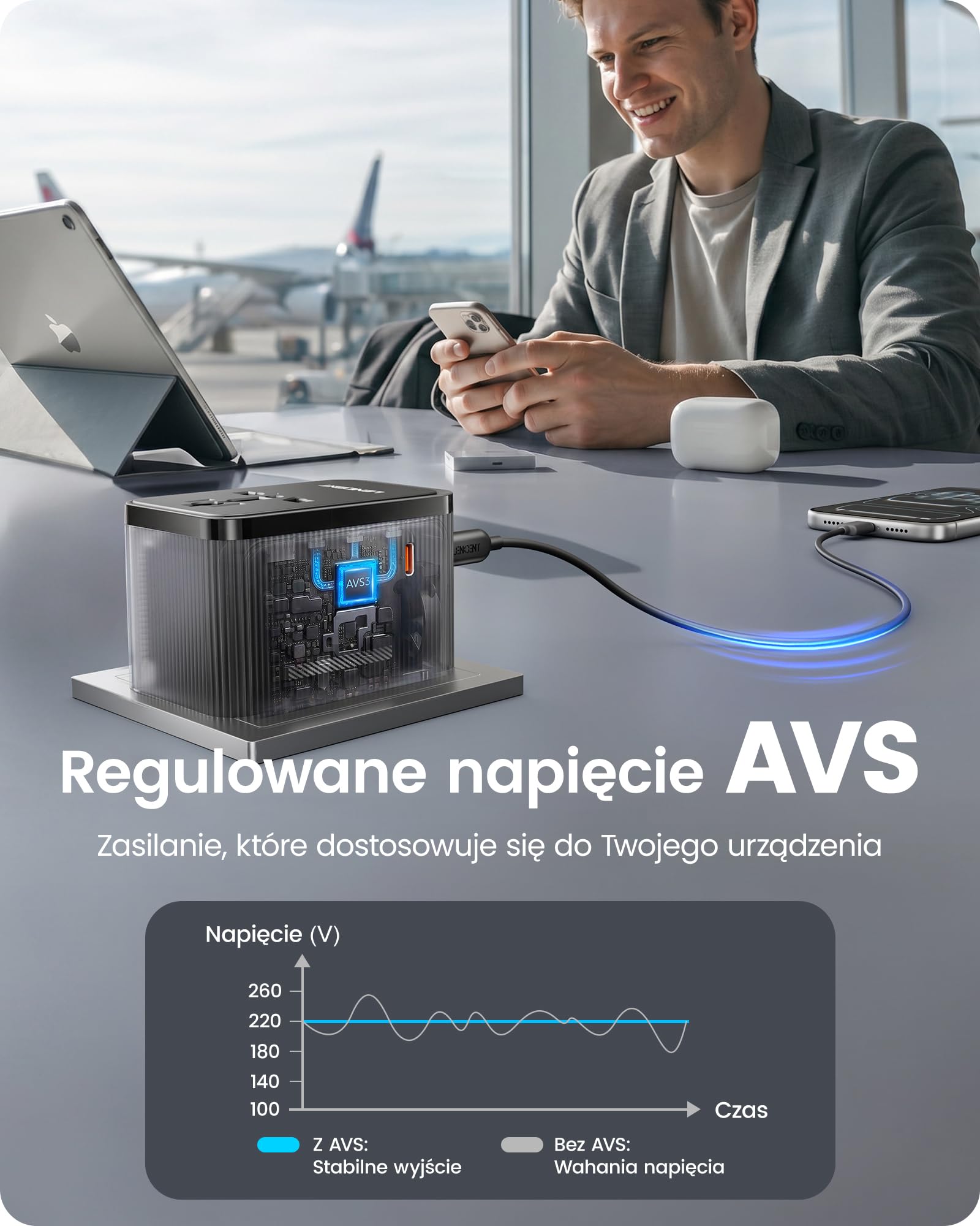 LENCENT Uniwersalny zestaw adapterów podróżnych, międzynarodowy adapter