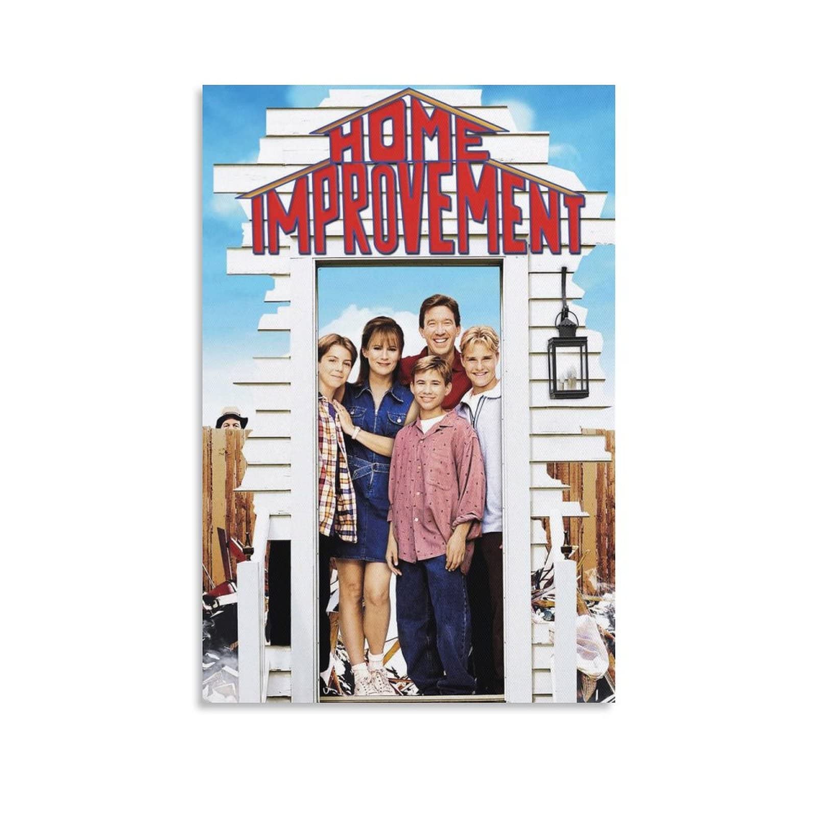 XINXUN Home Improvement Comedy TV Show Art Poster Cover 3 Canvas Wall Art Prints Poster Gifts Photo Picture Painting Posters Room Decor Home Decorative 12x18inch(30x45cm)