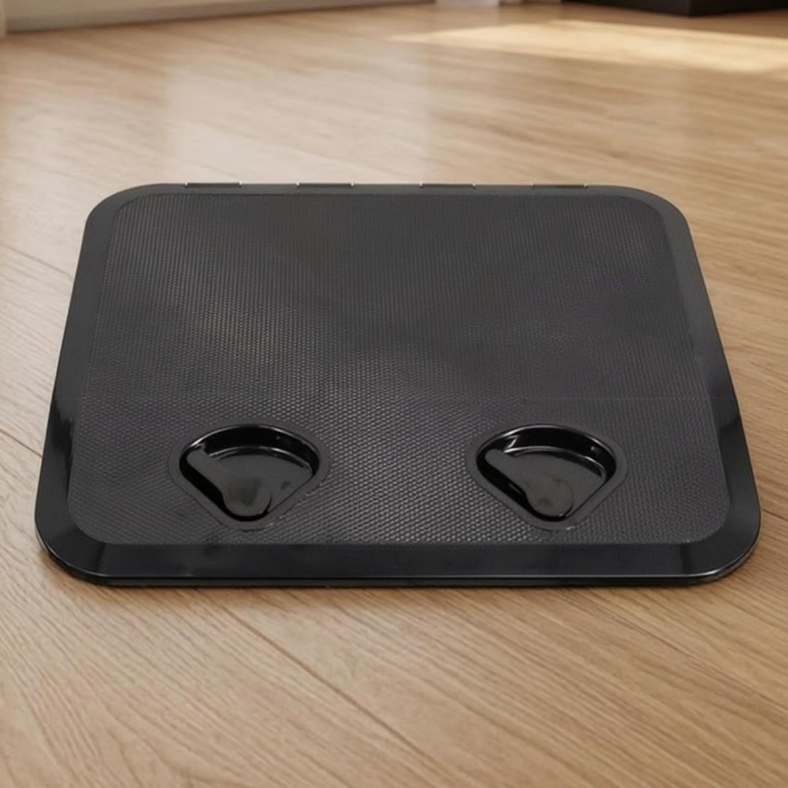 Sportello di Accesso Barca Portello Coperta Tappo Ispezione Scomparto con Maniglie Incassate Superficie Antiscivolo in FRP Rinforzato Resistente, Bianco, 353 606