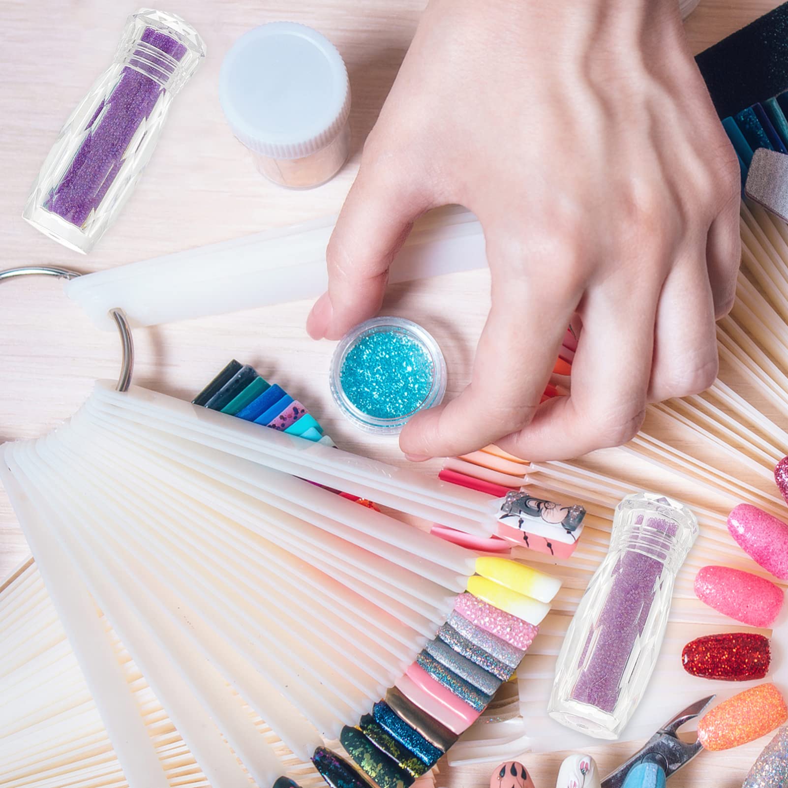 Decorazioni per Unghie con Micro Caviar Beads per Nail Art Accessori Creativi per Decorazioni Te e