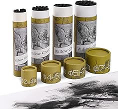 100PCS/PACK Willow Charcoal Sticks - Natural Willow Charcoal for Artists, Beginners, or Students of All Skill Levels - Perfect for Drawing and Sketching
