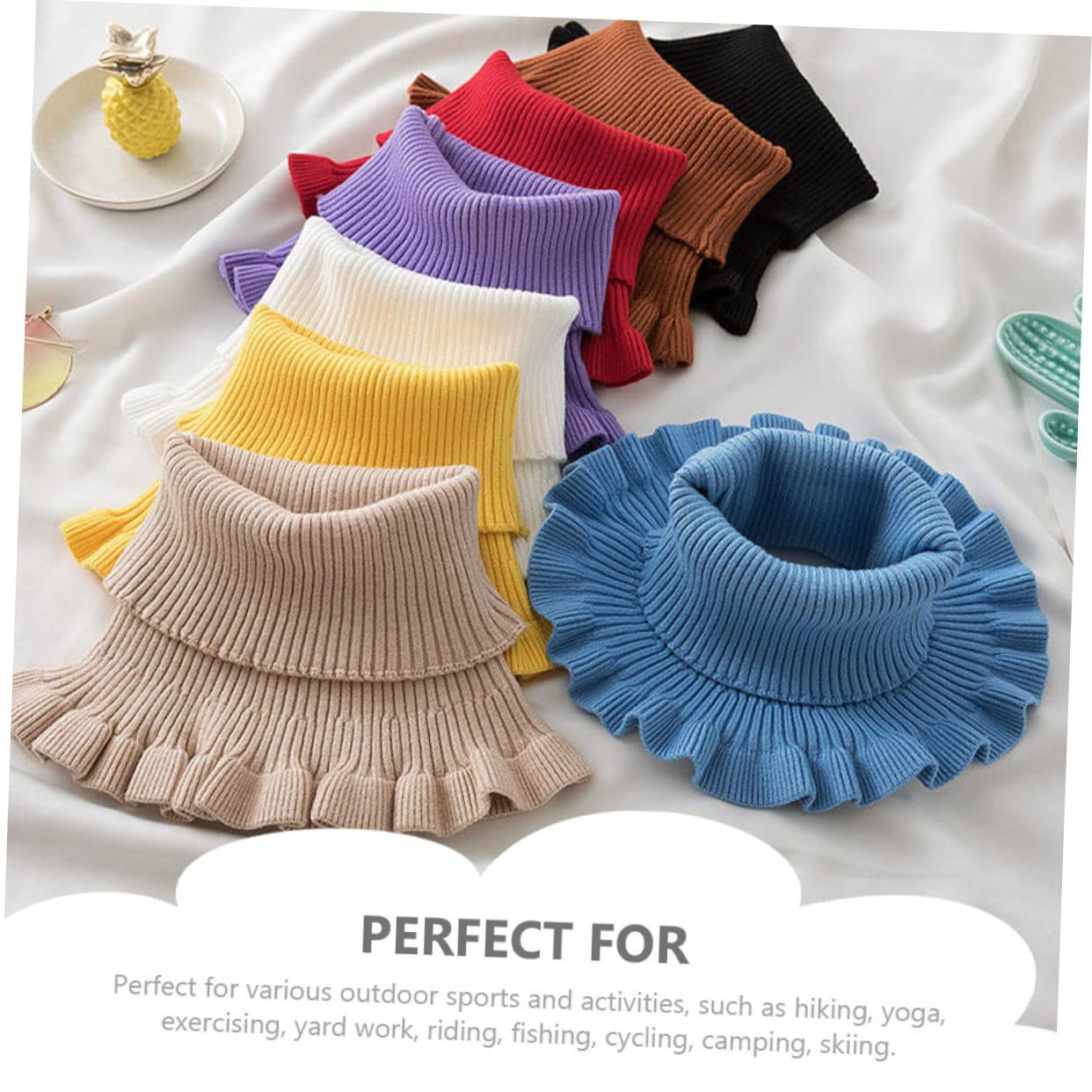 GALPADA 5pièces Gaiter De Cou Pour Hiver Multi-fonctionnelle Pour Cou Accessoire De Mode Unisexe Pours Activités Extérieures Cyclisme Randonnée