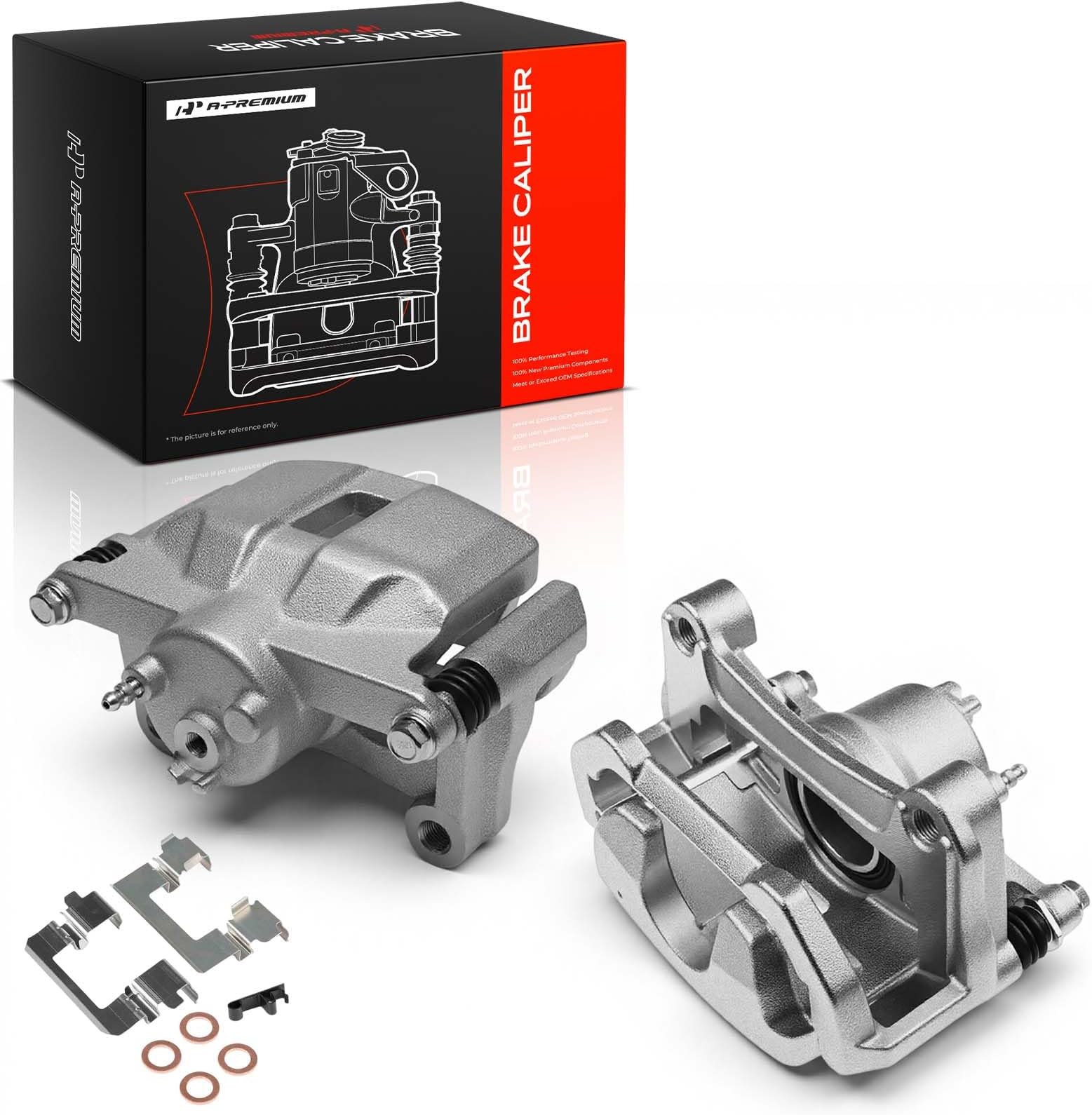 A-Premium Front Left and Right Side Disc Brake Caliper with Bracket