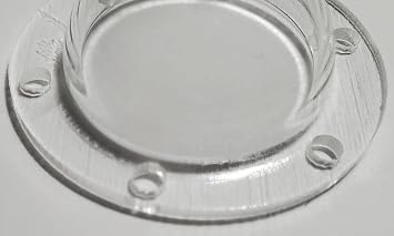 Acrylic Dome/Plastic Hemisphere - Clear (1 with Holes)