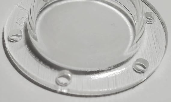 Acrylic Dome/Plastic Hemisphere - Clear (1 with Holes)