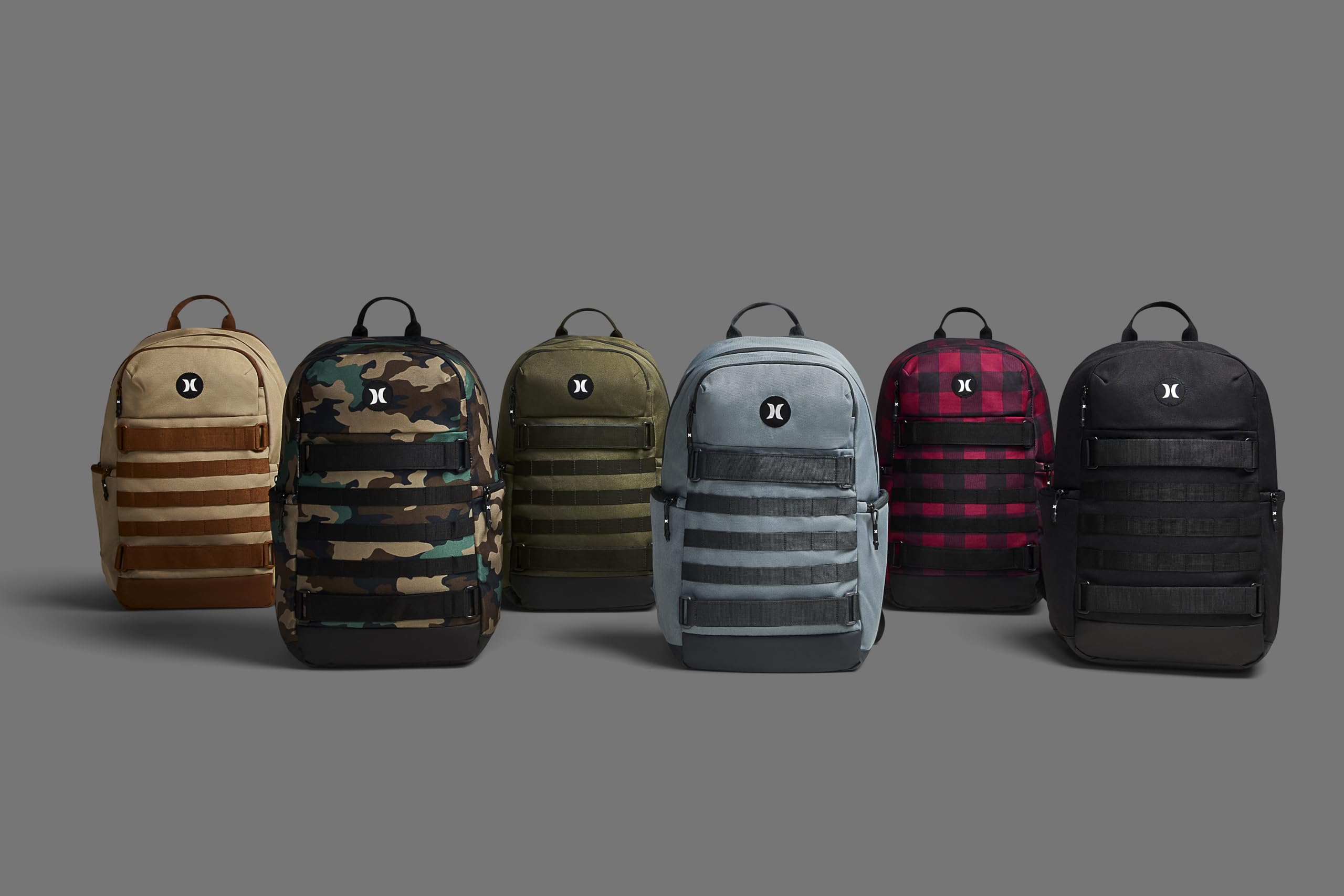 Hurley One and Only Skateboard Backpack Sac à Dos, Kaki, Taille Unique Homme