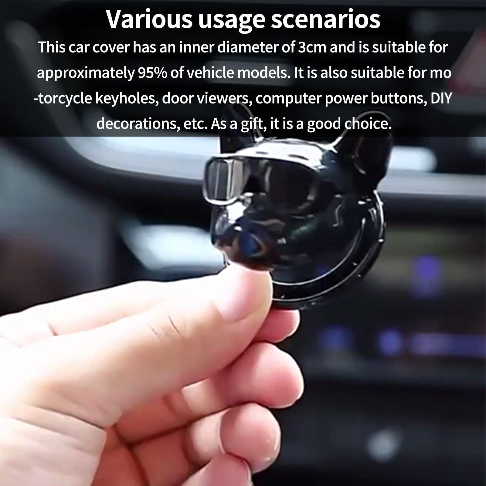 Motor Start Stop Knop - Draaisleutelontstekingsdeksel | Auto Push Start Button, Start To Stop Button voor auto Hepvet