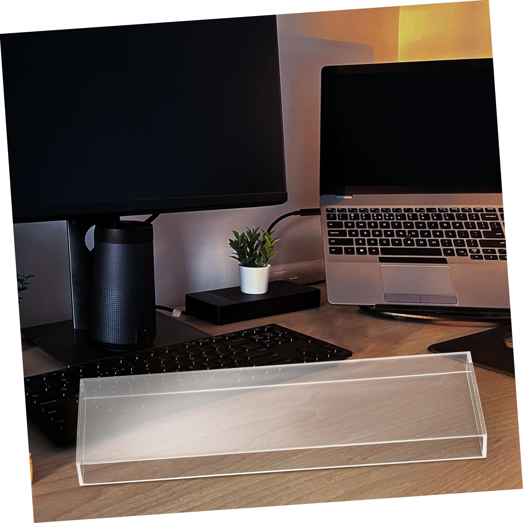 Transparente Acryl Tastaturschutzhülle für 104/108 Tasten, Staubschutz