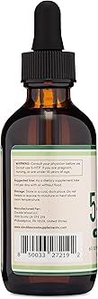 5HTP Liquid Drops - More Absorbable and Effective Than 5 HTP Capsules (60 Servings of 50mg 99%+ 5-HTP) Serotonin Supplement for Mood, Sleep, and Relaxation by Double Wood