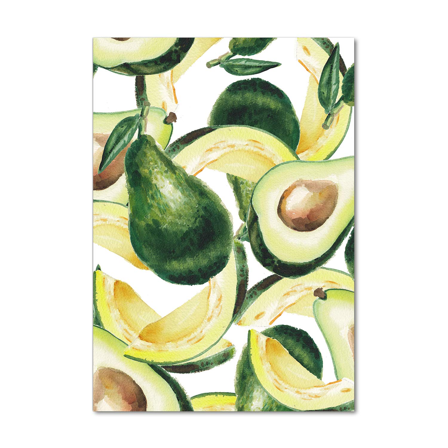 Déco murale derrière le plastique acrylique 70x100 Tulup | Mural art vert nourriture cuisine