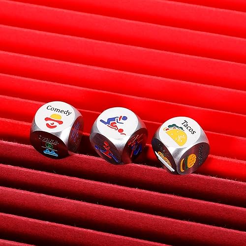 Miniatura 33 de VANLOVEMAC Regalos de despedida de soltera para novia, regalos de dados de noche de cita para pareja, dados de decisión de comida, divertidas ideas