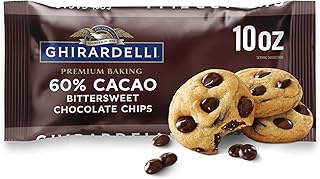 60% Cacao Bittersweet Chocolate Premium Baking Chips, 10 OZ Bag