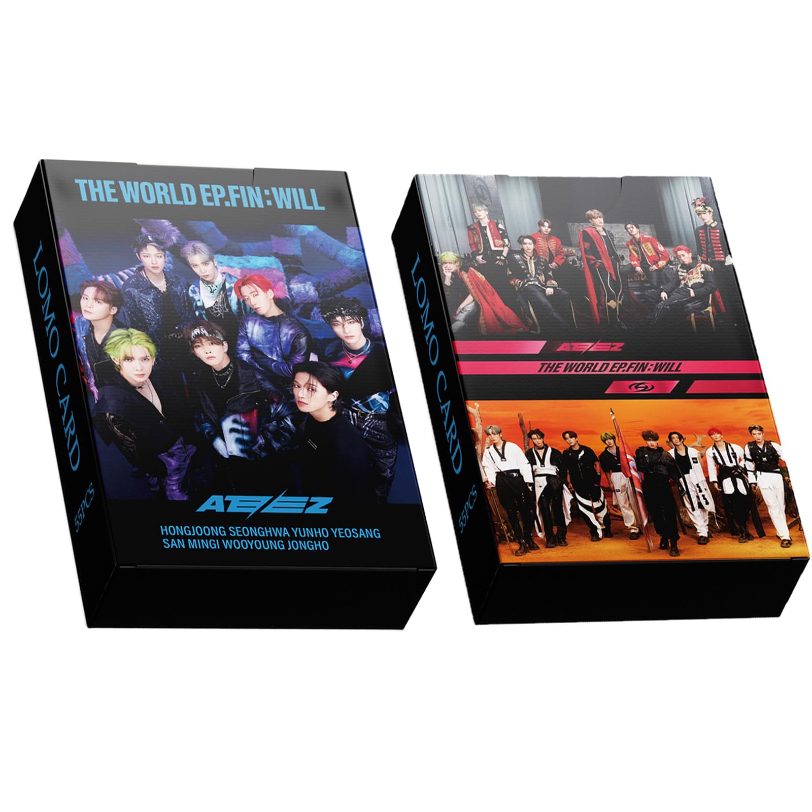 Amazon.co.jp: PYAJUU 55枚 ATEEZ フォトカード ATEEZ THE WORLD EP.2 