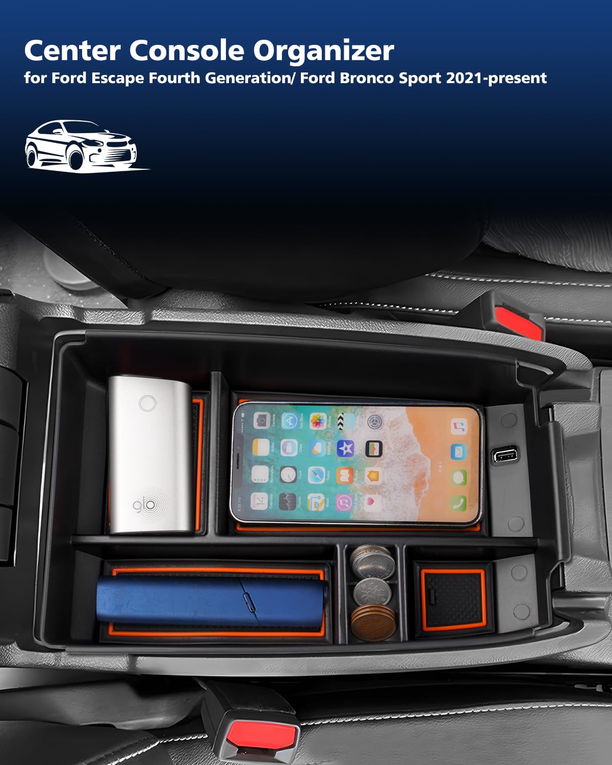 Autorder - Organizador De Consola Central Para Mazda CX-30 CX30 2020