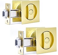 Vista 20 de Dontay Cerradura de Privacidad para Puerta Corredera, Manijas Empotradas, Distancia al Borde de 2-3/8", Pestillo (Dormitorio/Baño), Perilla