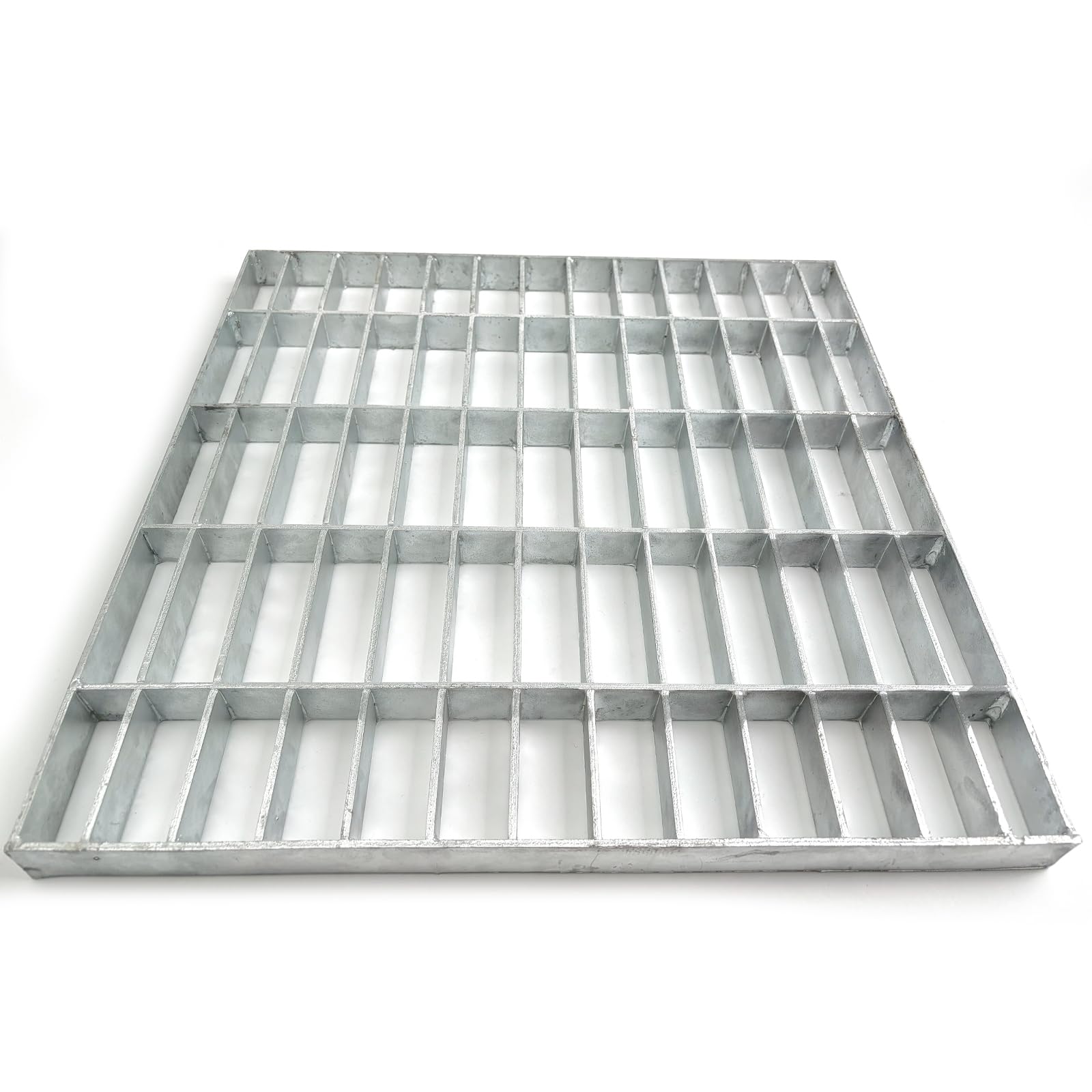 Natotela Rejilla De Desagüe De Acero Galvanizado 230x230 Mm, Carga B125, Agujeros Densos, Para Garajes Y Patios