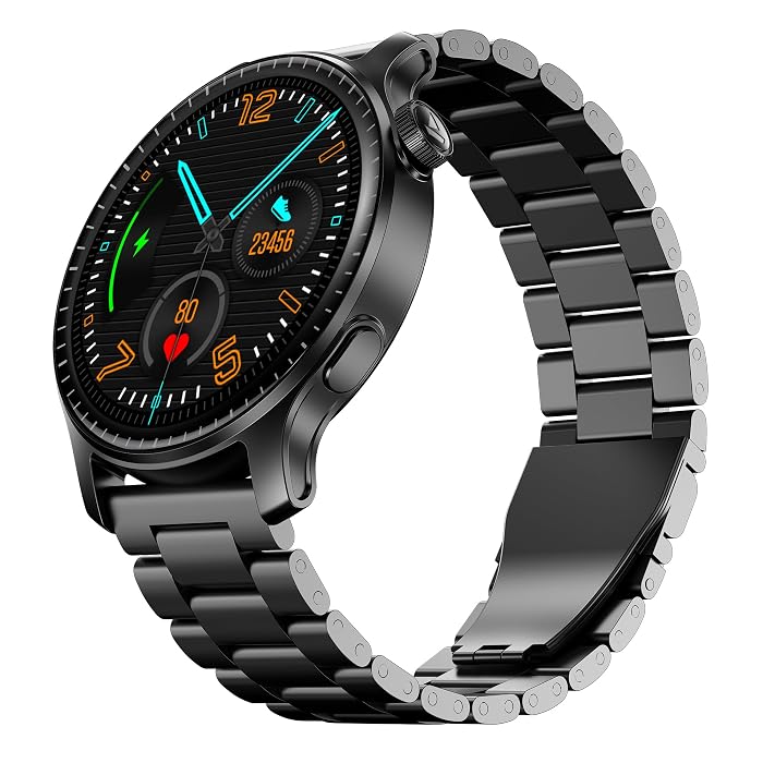 boAt Ultima Prime Smart Watch 1.43 Inch AMOLED Steel Black