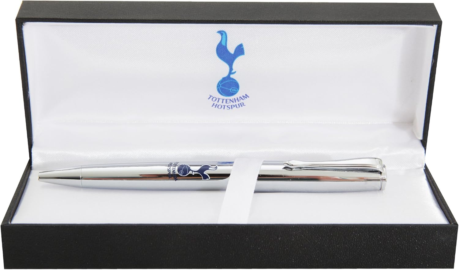 Tottenham Hotspur FC Official Chrome Football Crest Ball Point Pen (One Size) (Silver)