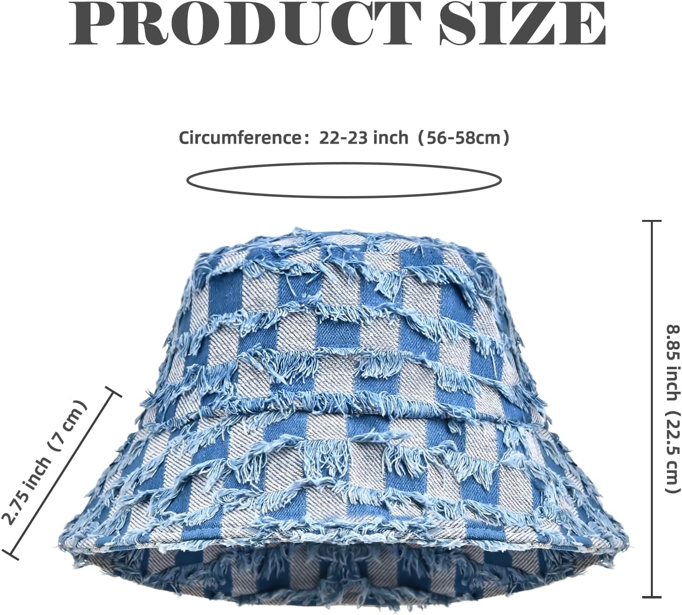 Bucket Hats for Women, Washed Cotton Summer Packable Fishermen Hat, Outdoor Sun Lightweight Cap - Image 2