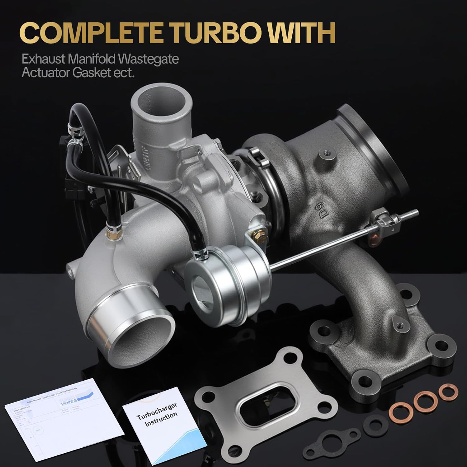 K03 Turbo Turbocharger Fits for Ford Focus Fusion Escape Taurus Lincoln MKZ MKC 2013-2016 2.0L 2N-235, 2T-235 53039700287, CJ5E6K682CC