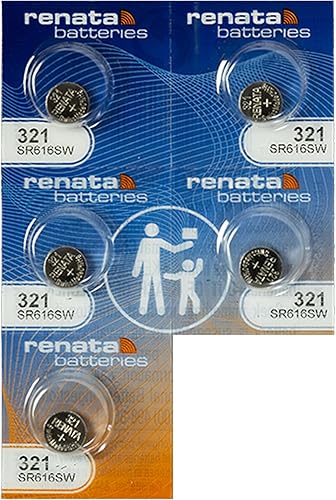 Miniatura 1 de Renata Batteries Batería de reloj 321 / SR616SW (paquete de 5)