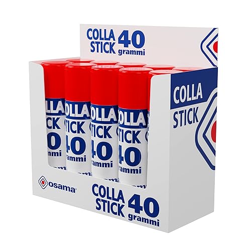 OSAMA - Colla Stick Extra Forte, Box da 10 Pezzi,