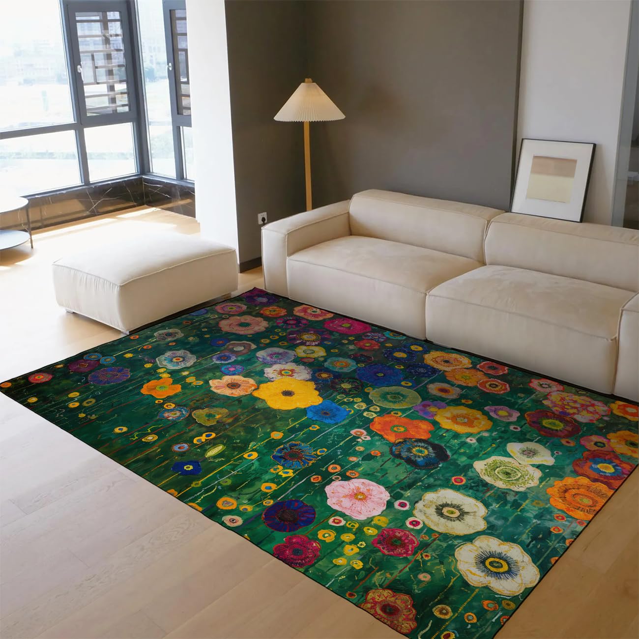 Tapis vintage lavable 180x270 pour enlever les taches facilement au salon