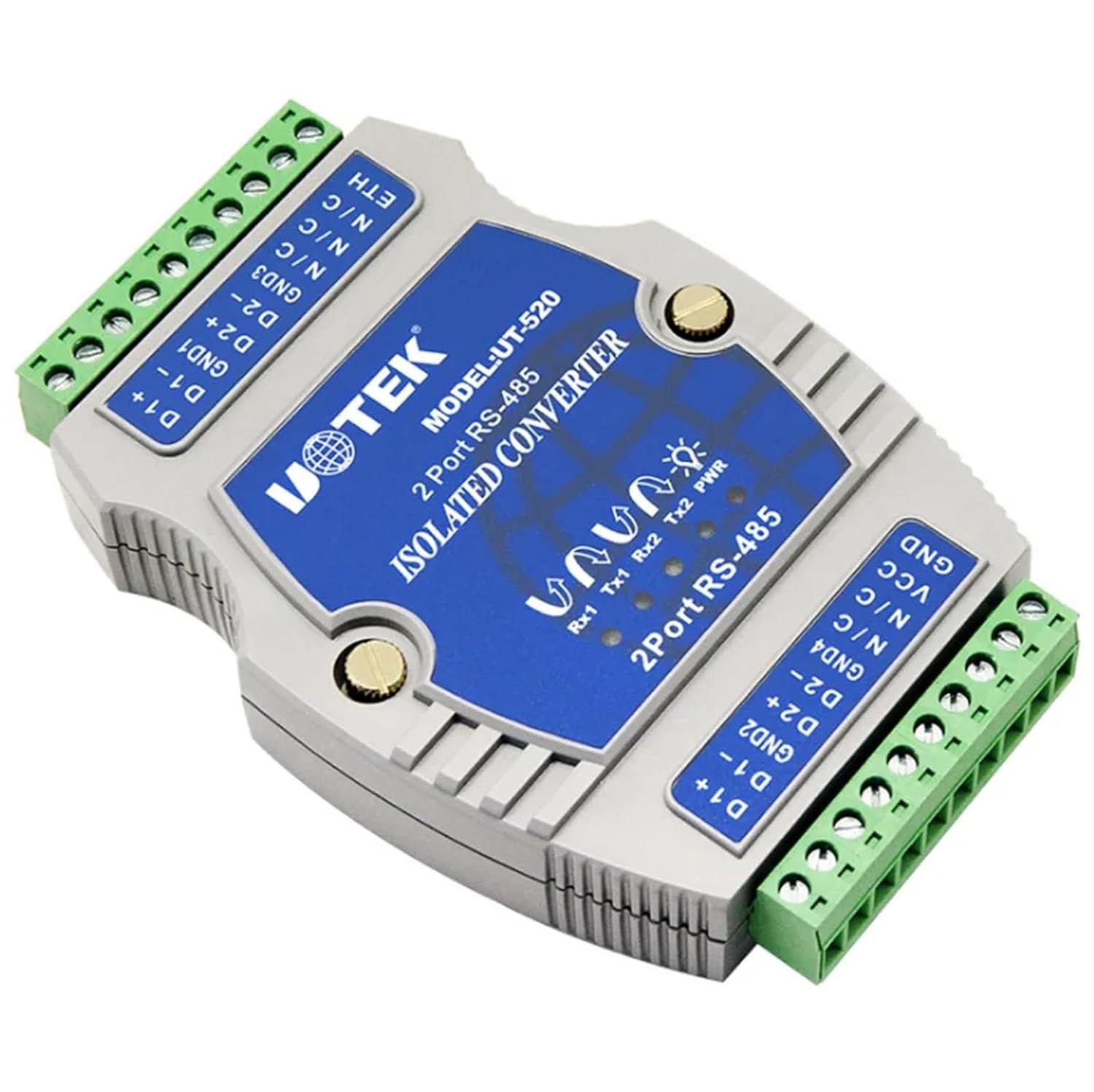 UT-520 Industrial Grade 485 Signal Amplifier/Repeater RS485 Dual Path Optical Isolation