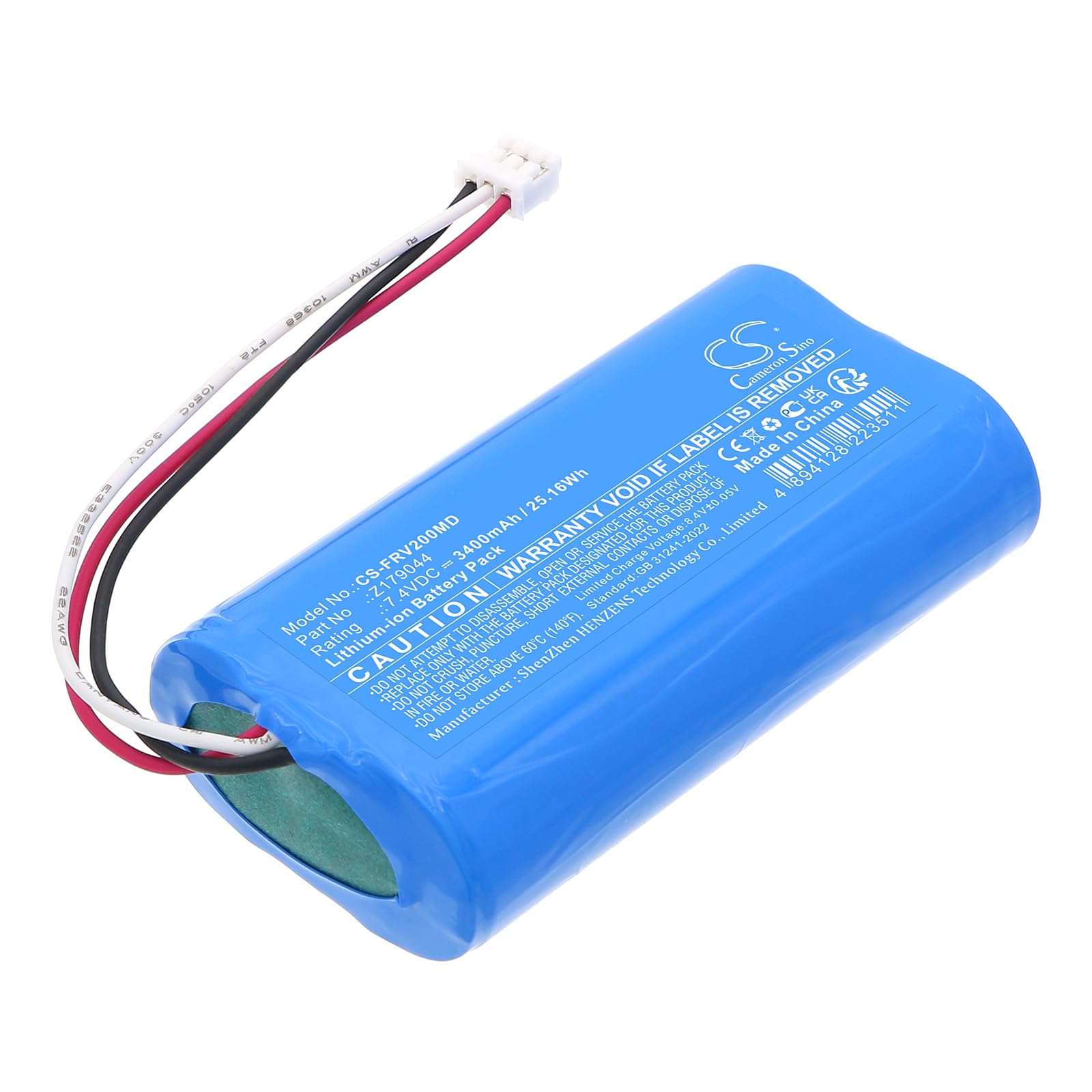 TECHTEK Batteria 3400mAh compatibile con [Fresenius] infusion pump Volumat Agilia VP Version V2 sostituisce Z179971, Z179985