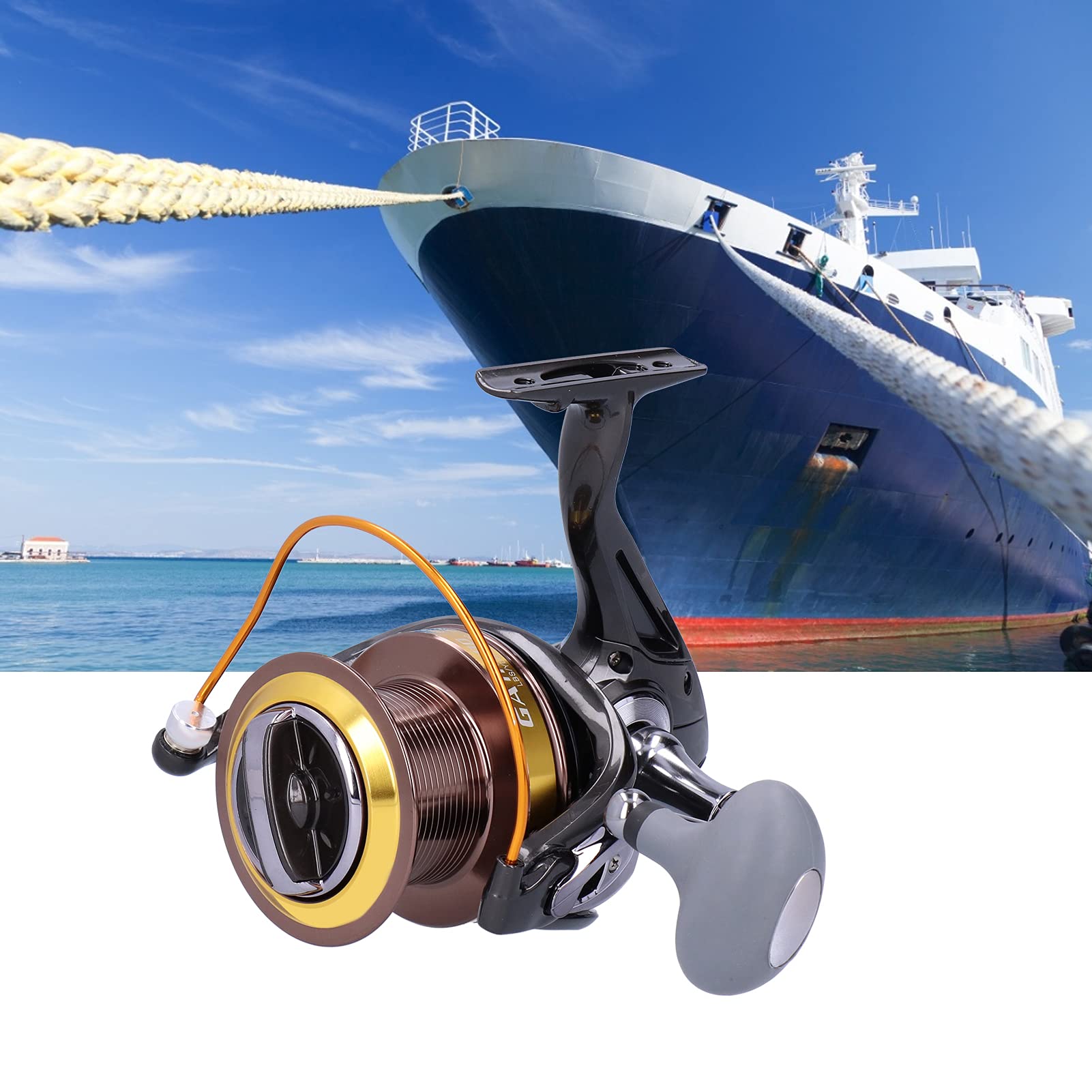 Kołowrotek spinningowy Glomora, 12 + 1 łożysk, przełożenie 4,6: 1, dostępny model (GA8000 GA9000 GA10000 GA11000) Stop aluminium do połowów w słonej i słodkiej wodzie