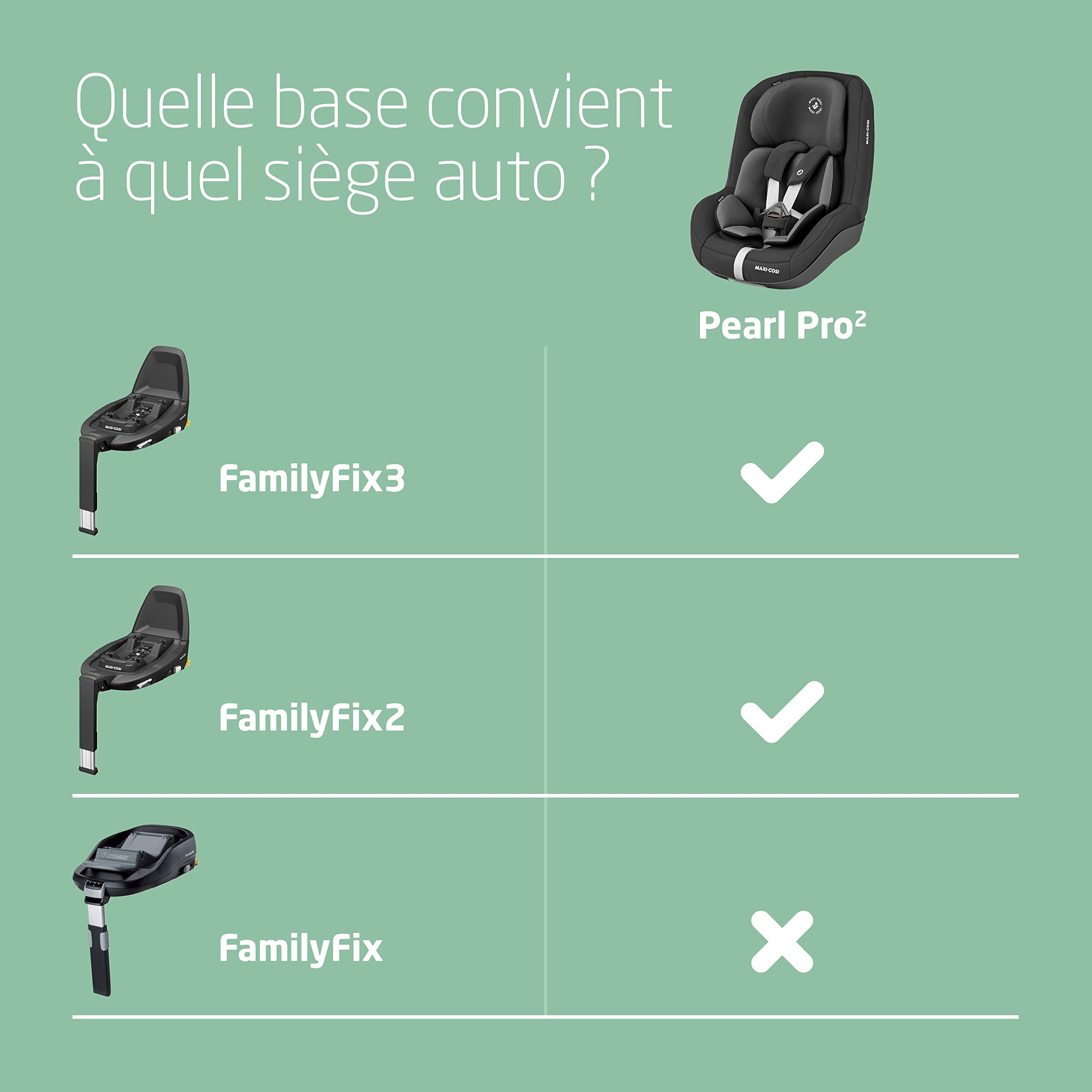 Maxi-Cosi Pearl Pro² i-Size, Siège Auto Groupe 1, ISOFIX, Installation Dos Route et Face Route, de 6 mois à 4 ans (67-105 cm), Authentic Black