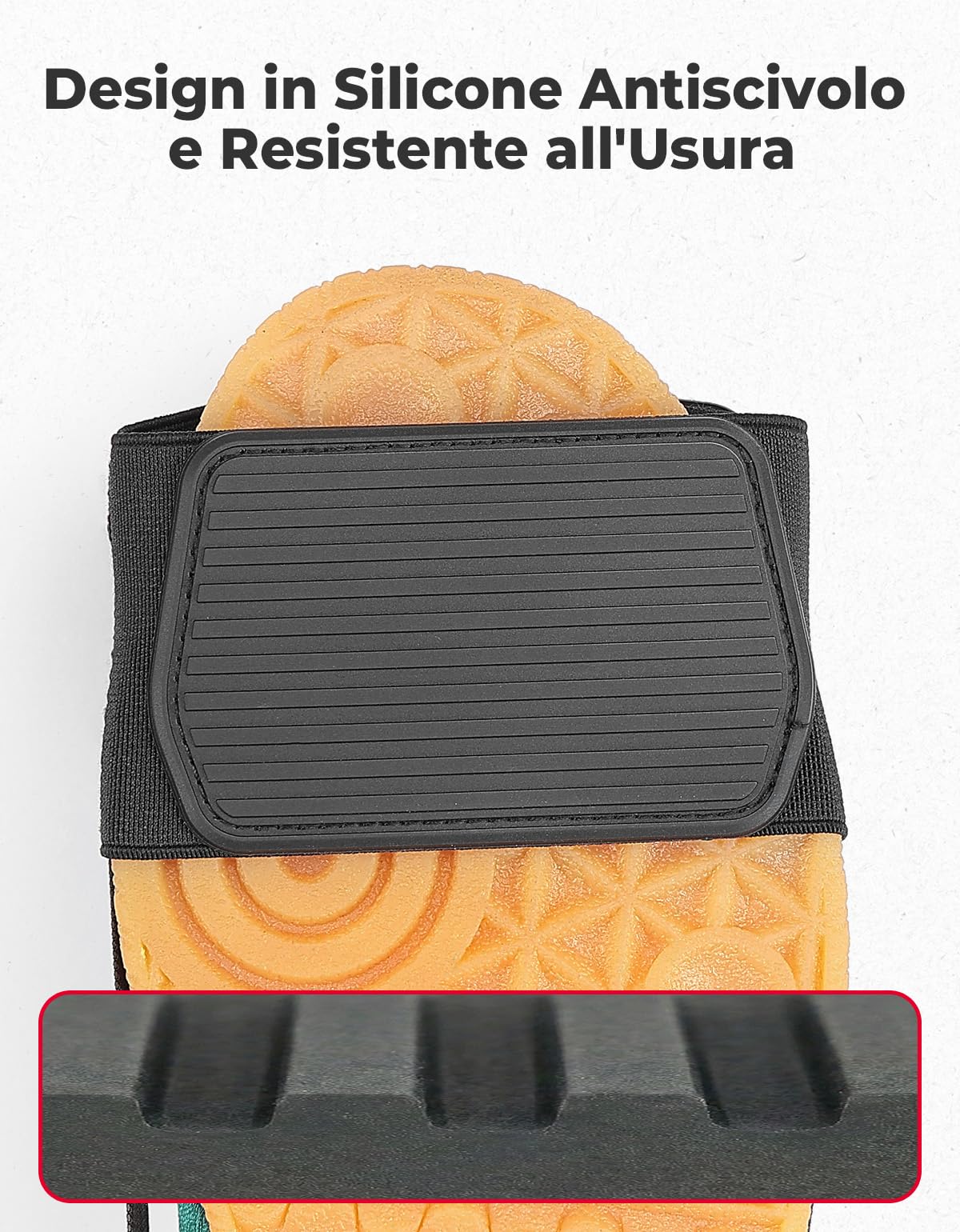 KEMIMOTO Protezione Scarpe Moto, 2 Pezzi Universale Proteggi Scarpa Motociclo con Fascia Elastica Regolabile, Copriscarpe Moto Antiscivolo del Cambio per Tutte le Scarpe