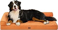 Vista 46 de EHEYCIGA Cama ortopédica XL para perro de espuma viscoelástica, cama lavable para perro con forro impermeable y funda extraíble, sofá extragrande