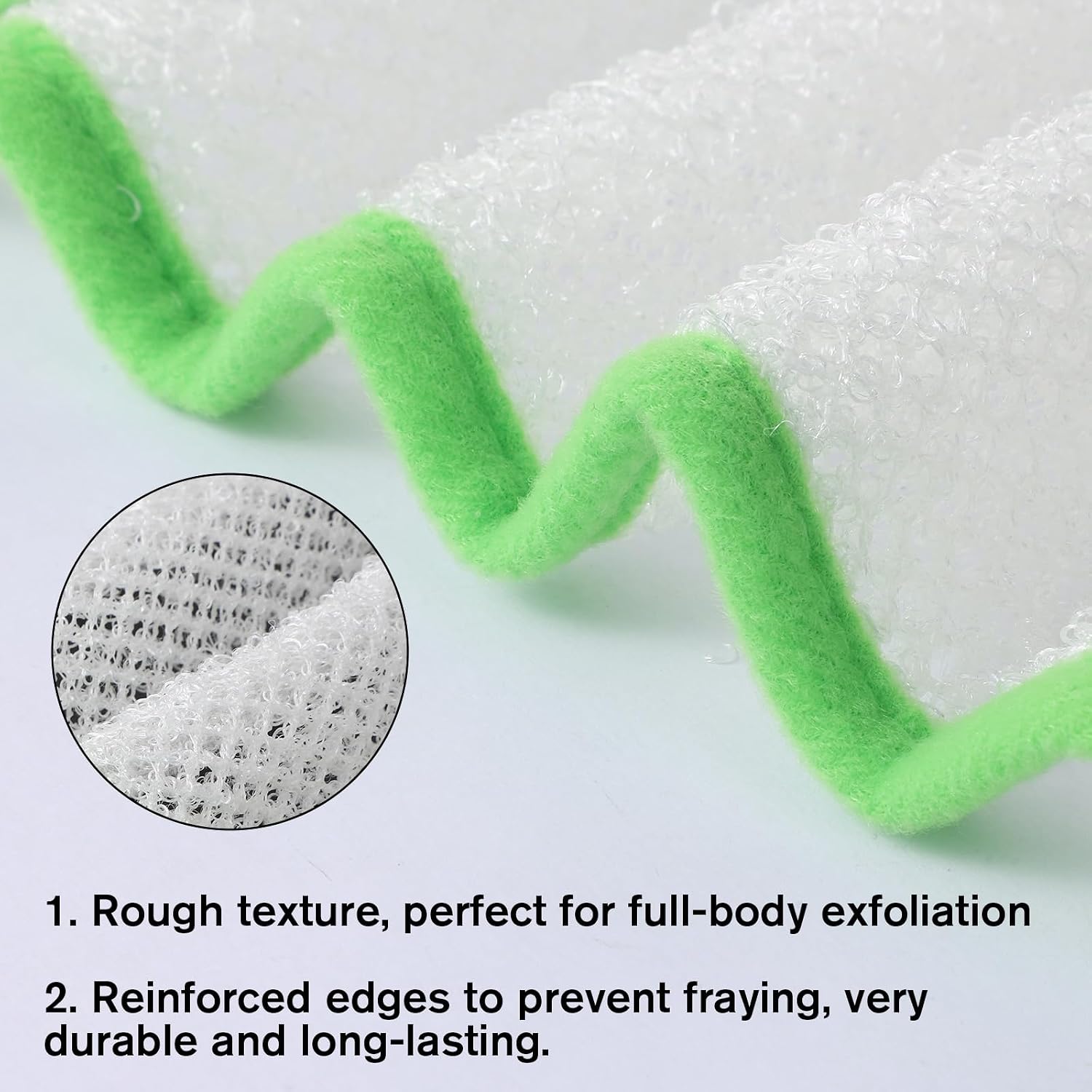 5 PCS Soft Weave Washcloth for Face, Double Sided Shower Washs Cloth Washcloth with Loop Massage Bath Cloth Towel Weave Bath for Deep Cleaning Face Body Wash Cloths for Shower Men Women